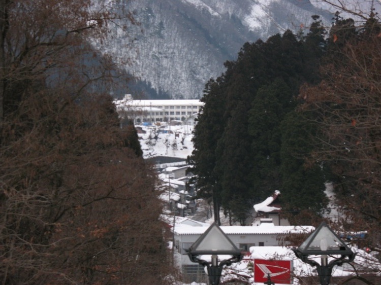 A picture of Kamioka in the winter.