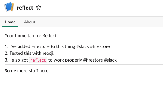 Show retrieved tasks from Firestore in App Home