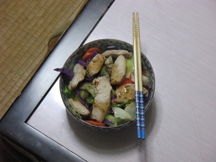 A picture of chicken salad.