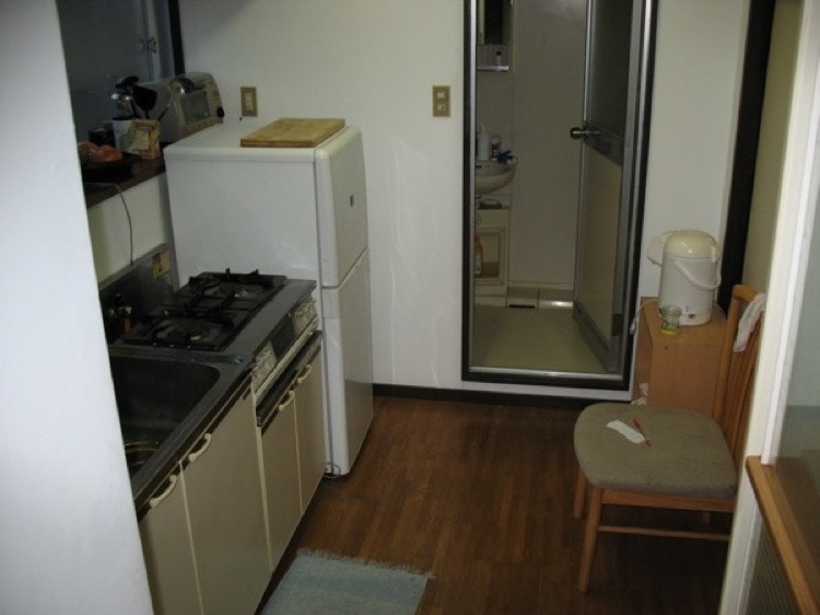 A picture of my kitchen from the hall.